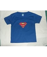 BOY&#39;S ROYAL BLUE T-SHIRT SUPERMAN PERSONALIZED SZ 14-16 Boy&#39;s Name Embro... - $19.99