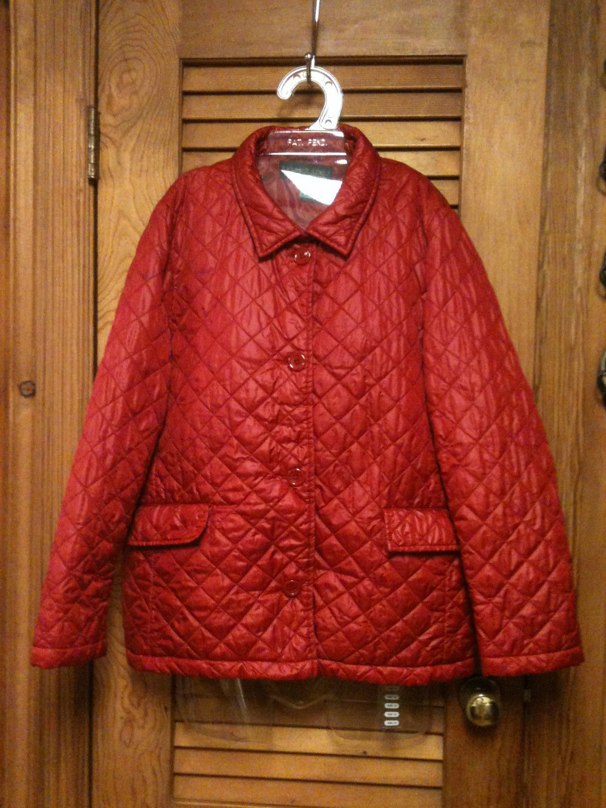 Ladies harve benard red quilted light 