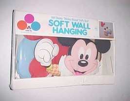 Mickey Mouse Walt Disney Puffy Stuff Soft Wall Hanging Dolly Toy No. 103... - $39.59