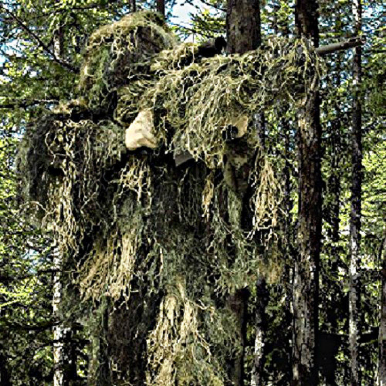 Ghillie Suit Woodland Camo Hunting Sniper Bow Paintball Airsoft