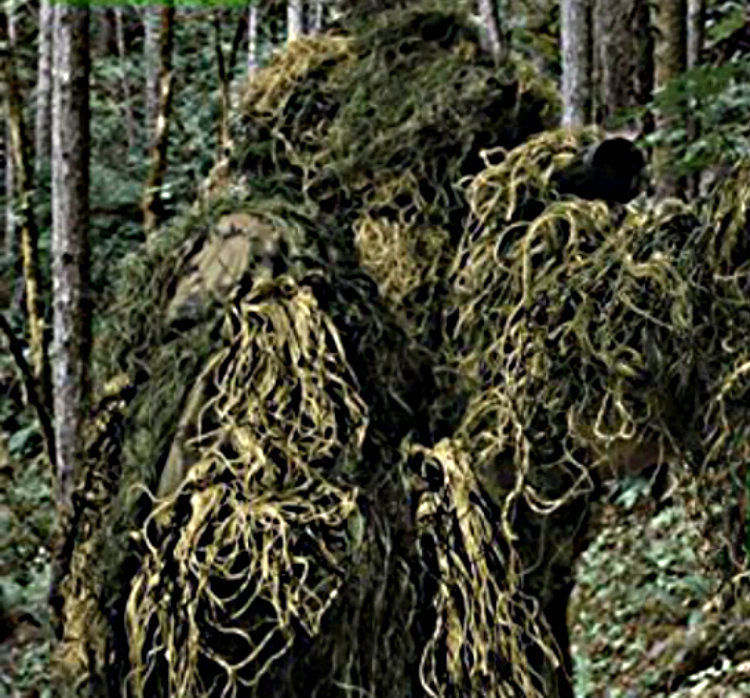 Ghillie Suit Woodland Camo Hunting Sniper Bow Paintball Airsoft