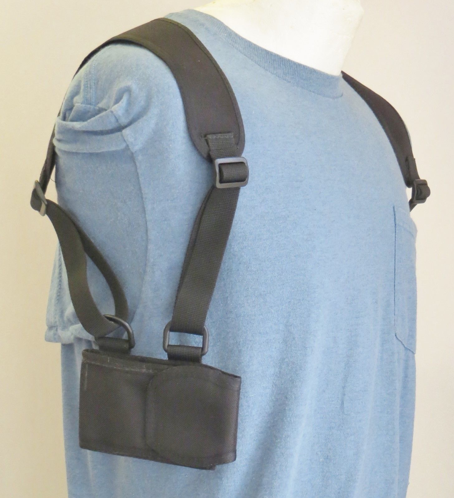 Shoulder Holster For Two Cell Phones - PHONES UP TO 5 1/2" TALL AND 3