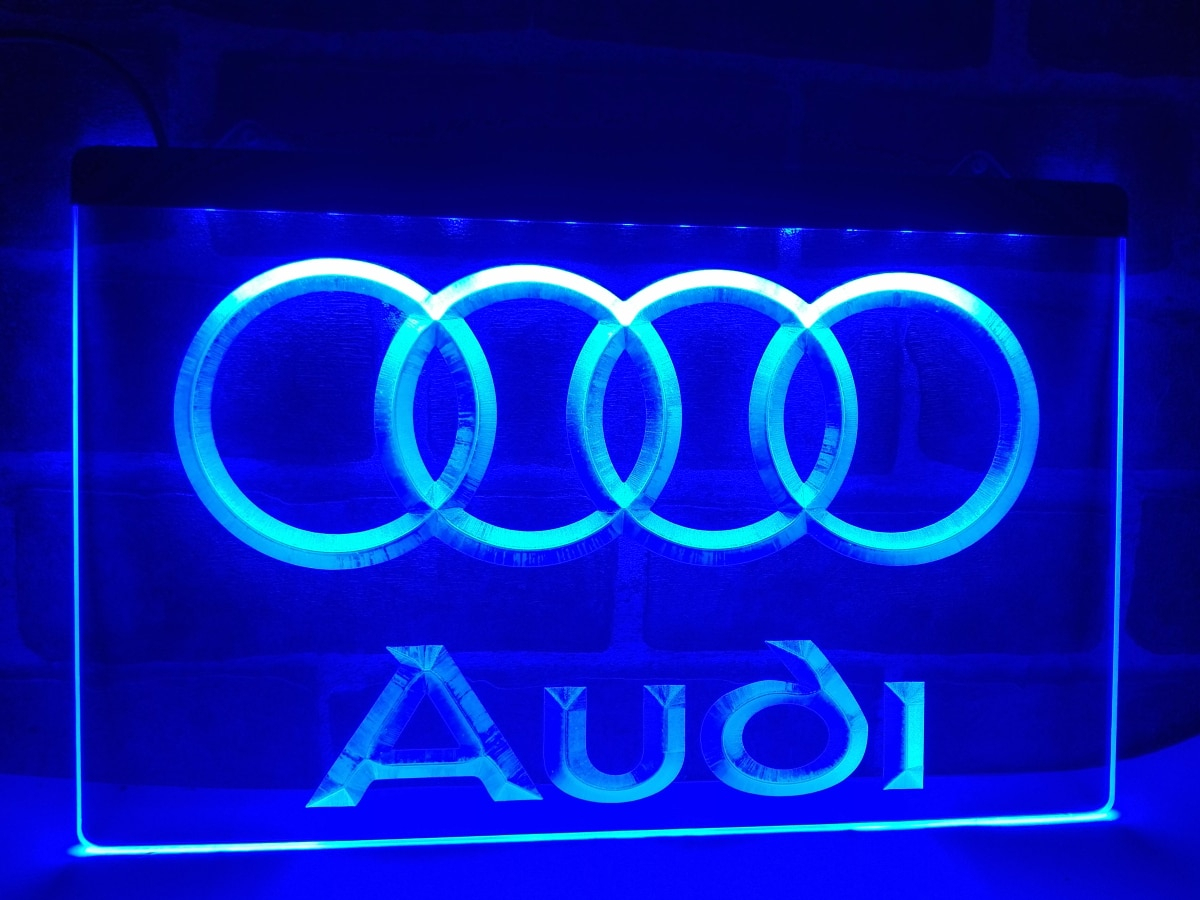Audi car logo LED Neon Light Sign home decor - Neon