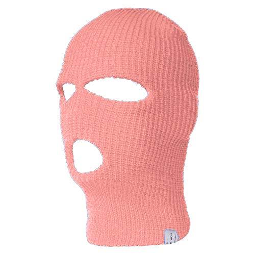 Face Ski Mask 3 Hole Pink - Hats & Headwear