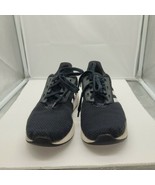 Adidas Cloud Foam Adi Youth Size 3 US,UK 2.5 Black  Sneakers W/ pin Stri... - $21.77