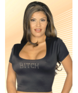 Rhinestone 69 or Bitch Babydoll Crop Top One Size - $27.99