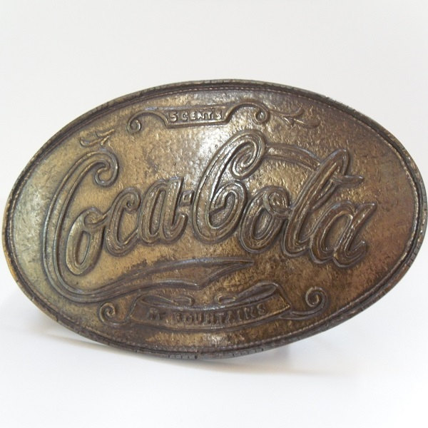 NEW OLD STOCK QUALITY COCA-COLA PEWTER STYLE METAL BELT BUCKLE MADE IN USA 
