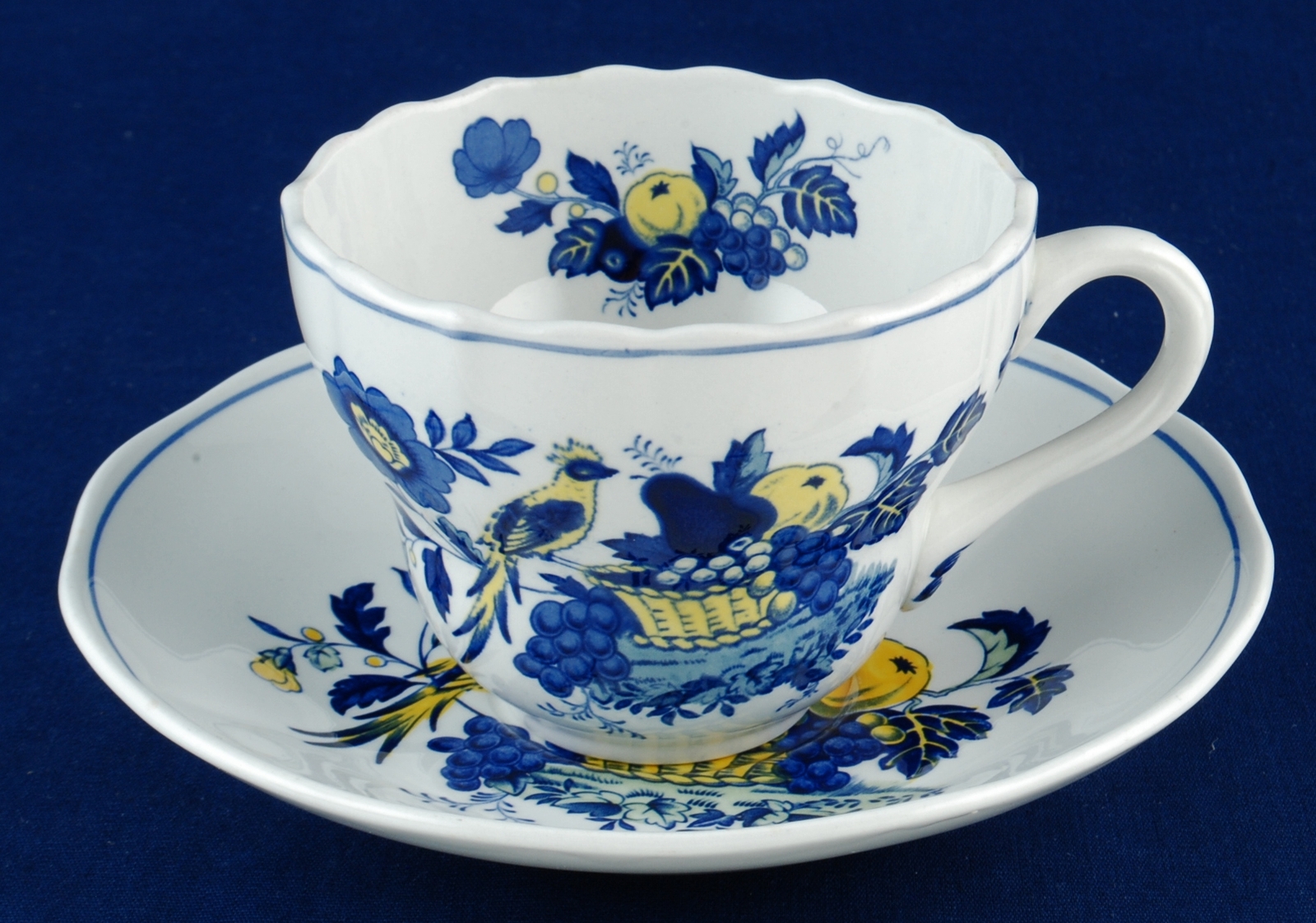 4 Spode Blue Bird Cup Cups & Saucer Saucers Porcelain Pottery & Glass pumpenscout.de