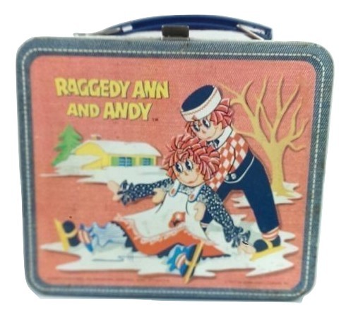 raggedy ann and andy metal lunch box