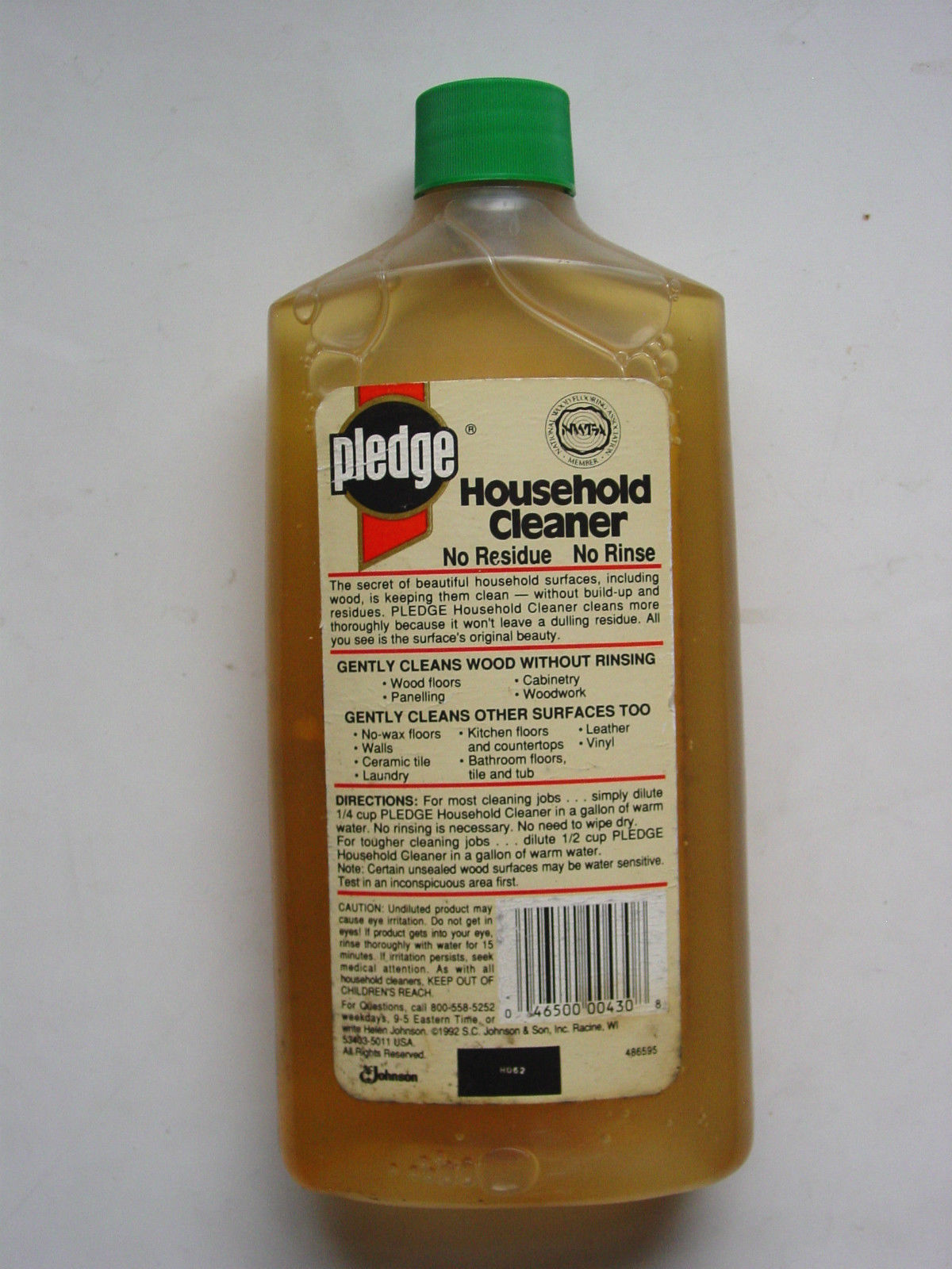 Pledge Household Cleaner Oil Wood finish wash shine Vintage antique