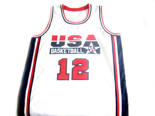 John Stockton #12 Team USA Basketball Jersey White Any Size