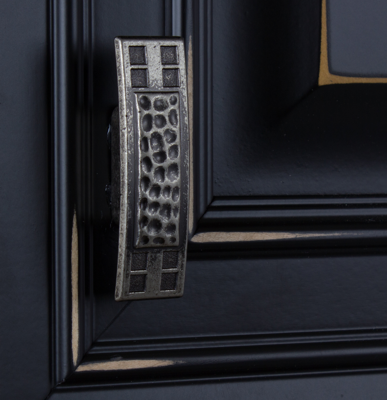 Hardware Knob Hammered Mission Style Weathered Nickel (Pack