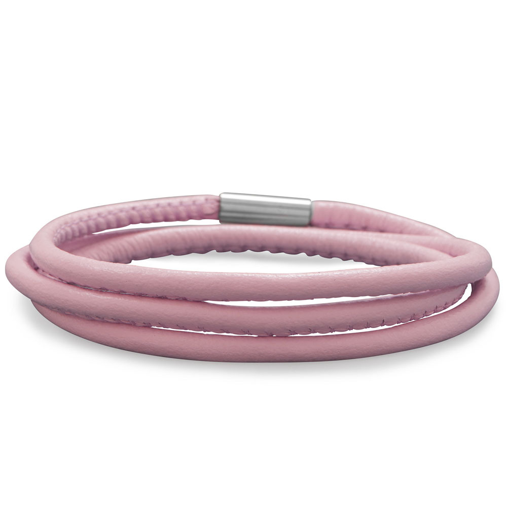 Story Bead Triple Wrap Italian Leather Charm Bracelet with