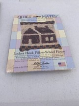 Quilt Mates Locker Hook Pillow School House Kit 38537 MCG Textiles Sealed - $9.49