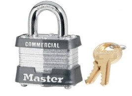 New Case (6) Master Lock 3KA 3210 #3 Keyed Alike Steel 4 Pin Pad Locks 6883144 - $87.05