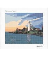 pepita Needlepoint Canvas: Lighthouse at Dawn, 12&quot; x 10&quot; - $80.00