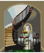 pepita Needlepoint Canvas: Banister, 10&quot; x 12&quot; - $80.00