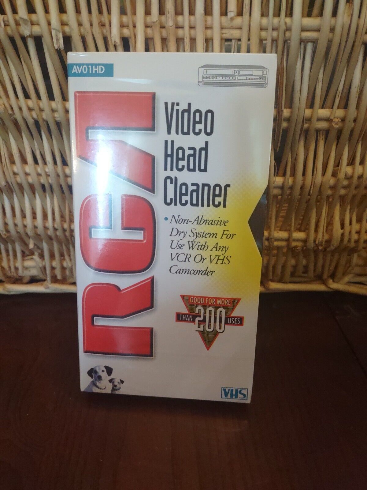 RCA VHS Video Tape Head Cleaner AV01HD Non Abrasive Dry System SEALED