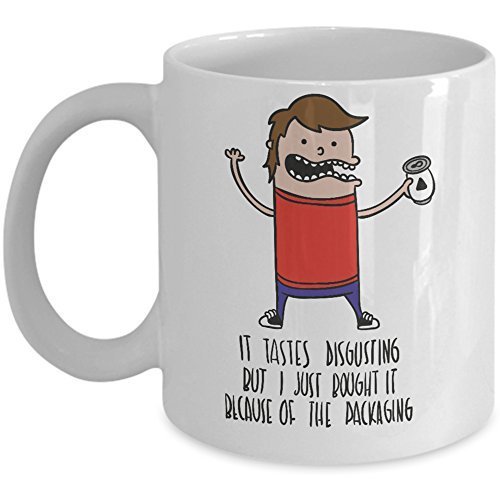 Funny Graphic Artist Coffee Mug Cartoon Design Travel Ceramic White Cup