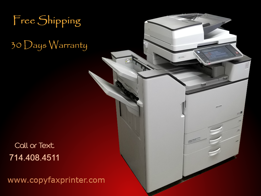 Ricoh MP C3503 Color Printer Scanner with Stapling Finisher!! Copiers
