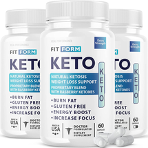 (3 Pack) Fit Form Ketosis Shark 900Mg Blend Pills (180 Capsules) - $38.95