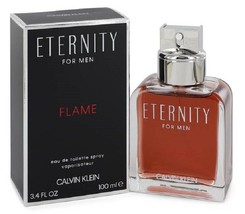 ETERNITY FLAME * Calvin Klein 3.4 oz / 100 ml Eau de Toilette Men Spray - $51.41