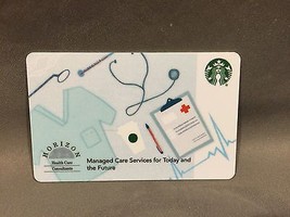 Rare Starbucks coffee 2015 Co-Branded Corporate Card Horizon Health Care - $18.66