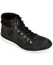 Kenneth Cole Reaction Men Chukka Boots Casino Boot Black Faux Leather - $16.45