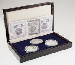 Kazakhstan 500 Tenge Lot of 3 Sterling Silver 1 Oz. silver Proofs w/ Box and CoA - $155.92