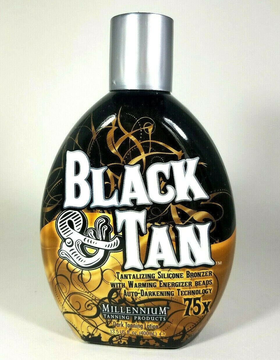 Millennium BLACK & TAN 75x Bronzer / Accelerator Tanning Bed Lotion 13.