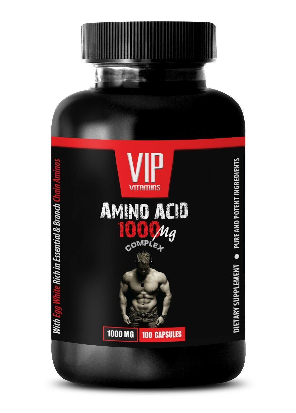 Workout Supplement Amino Acid 1000mg Increase Muscle Growth 1 Bottle Vitamins And Lifestyle 0426