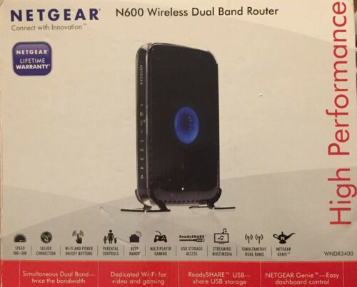 NETGEAR N600 Dual Band Wireless Router WNDR3400 4-LAN 1-WAN 1-USB 2.0 - $21.78