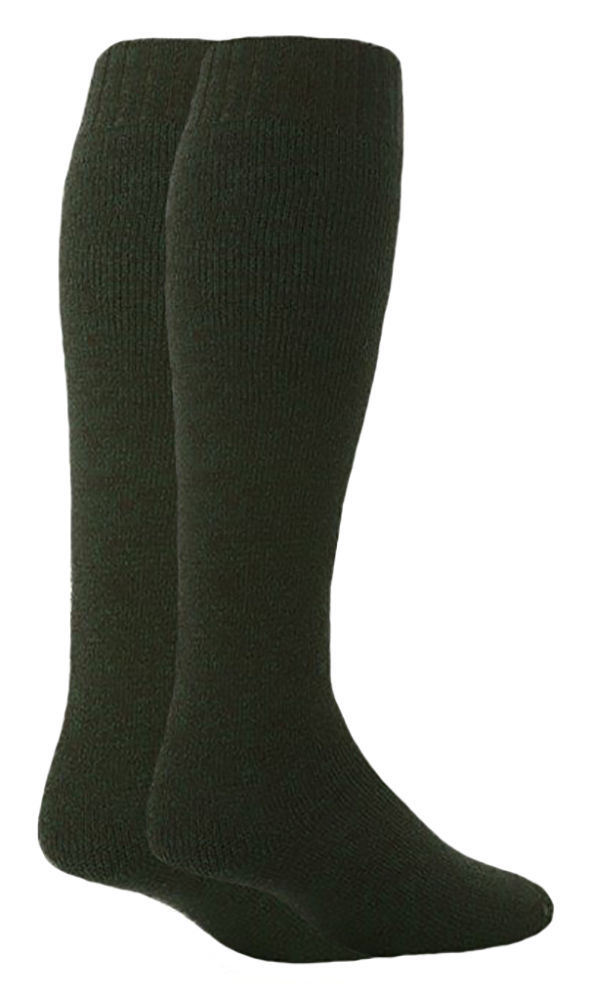 Workforce - 2 Pack Mens Over the Calf Thick Wool Rubber Rain Boot Work Socks