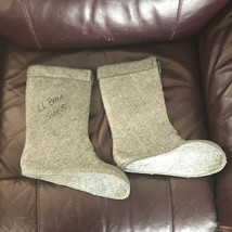 LL BEAN Kid&#39;s Youth Size 5 Grey Felt Boot Liner Super Condition Warm Winter - $28.05