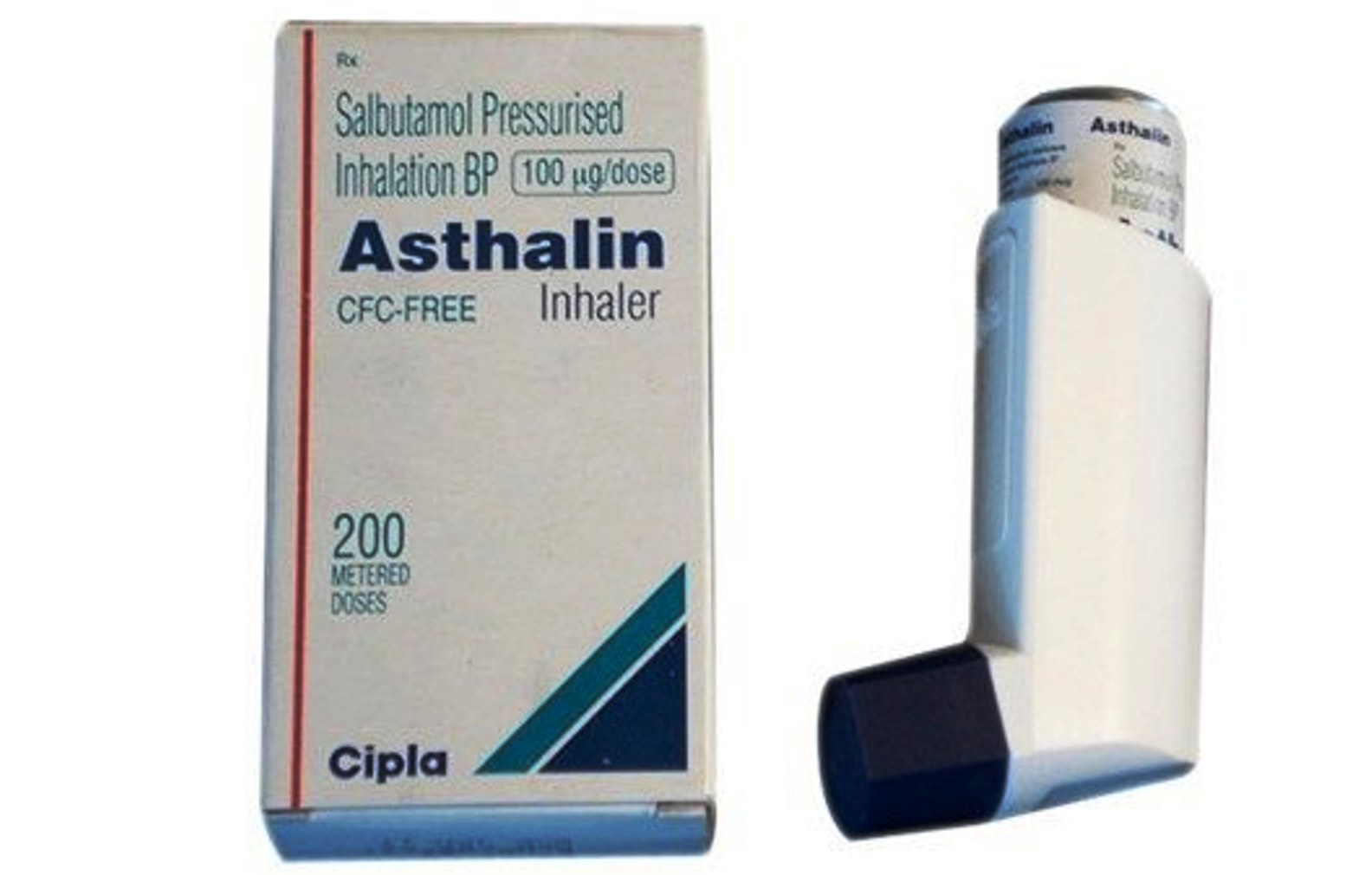 10 X NEW Asthalin HFA Inhaler Salbutamol Pressurised Inhalation BP