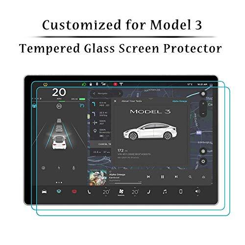 Tempered Glass Touch Screen Protector for Tesla Model 3, Anti