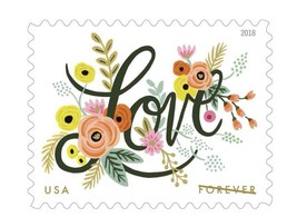 USPS Love forever stamp-lot of 50 - $25.00