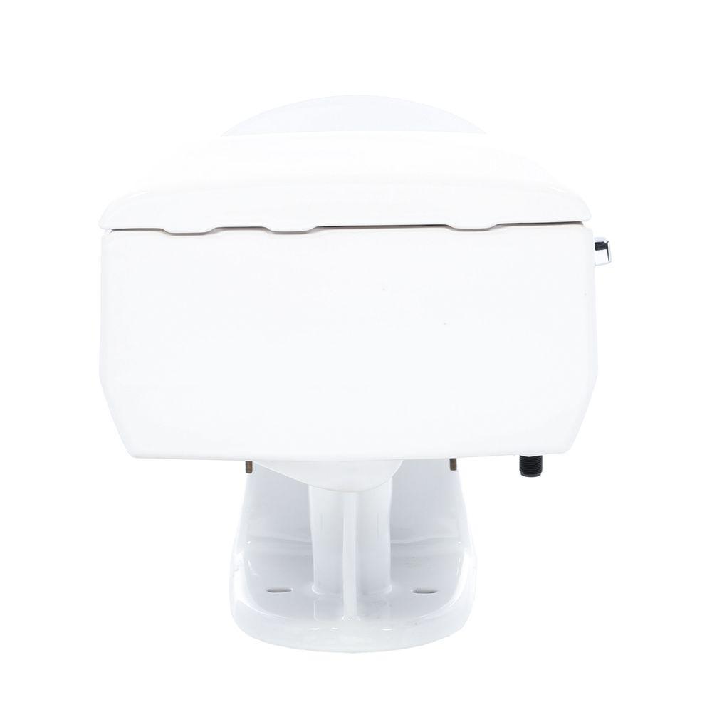 KOHLER Elongated Toilet 1Piece 1 GPF Single Flush Pressure Assisted White Toilets