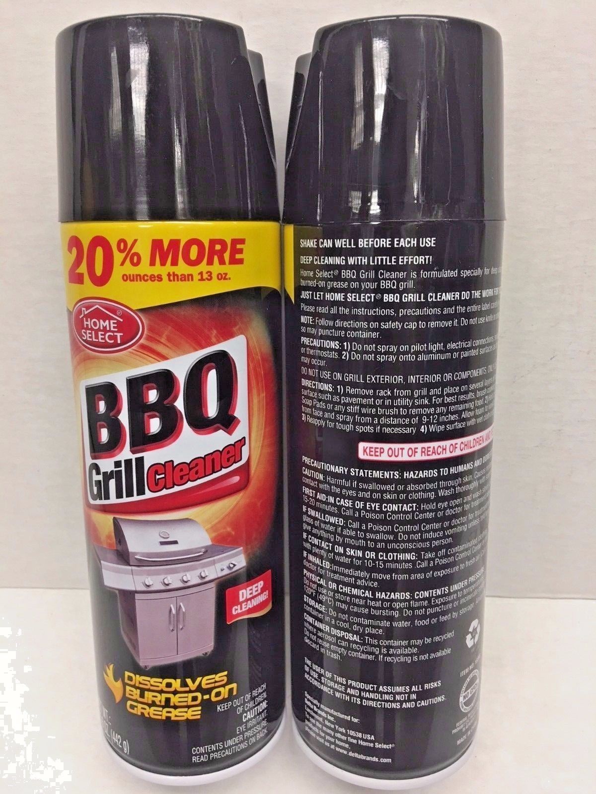 Primary image for BBQ Grill Cleaner Home Select 15.6 Oz - 1,3,6,12 Pcs, New!