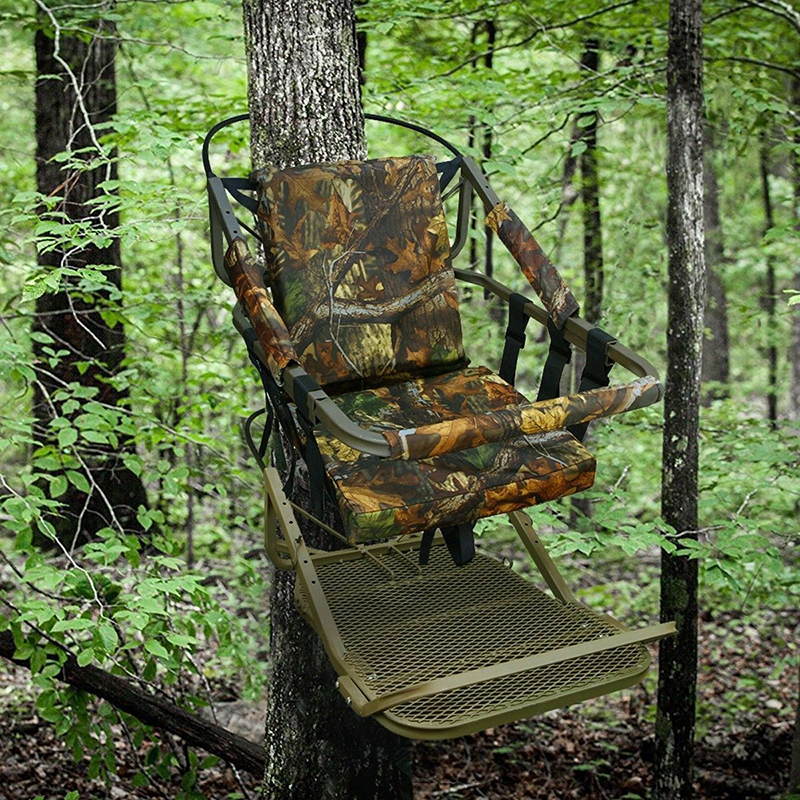 Tree Stand Climber Climbing Hunting Deer Bow Game Hunt Portable w/Harness 300lb Tree Stands