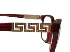 Women Versace Transparent Red Eyeglass Glasses Frames 3192-B Italy 54-16-140 image 7