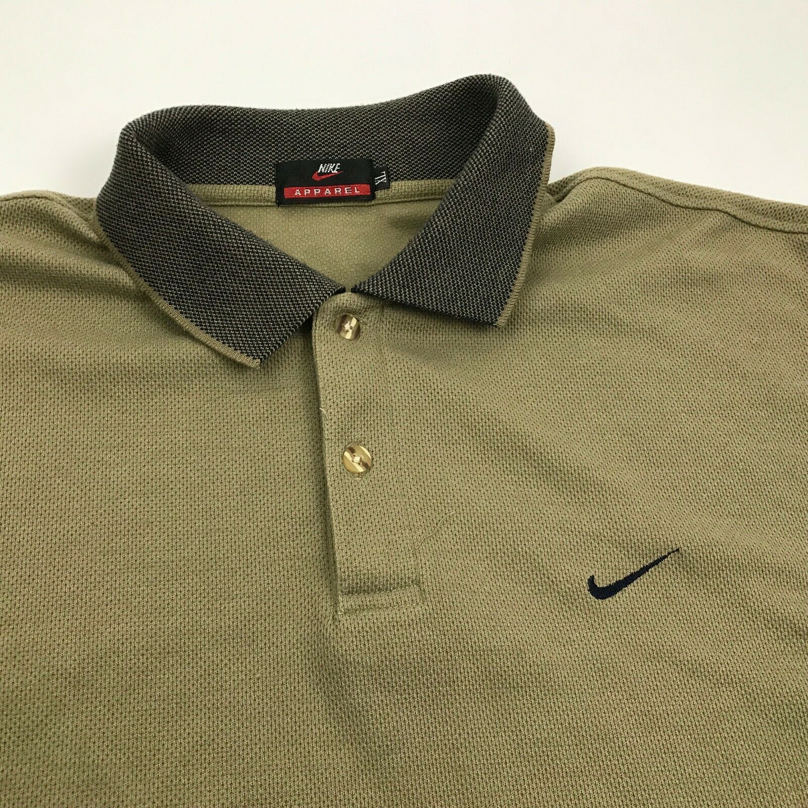 brown nike polo shirt