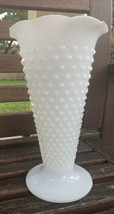 Anchor Hocking Hobnail Milk Glass Vase 9.5” - $25.95