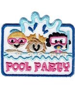 Cub Girl Boy POOL PARTY Embroidered Iron-On Fun Patch Crests Badge Scout... - $4.90