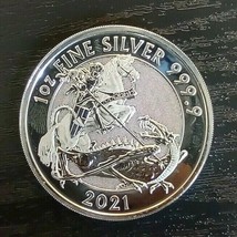 2021 1 oz British Silver Valiant Coin (BU) - $42.00