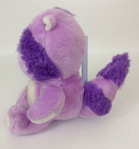 Bright Heart Care Bears Cousin Purple Raccoon Plush Stuffed Vintage 80s 