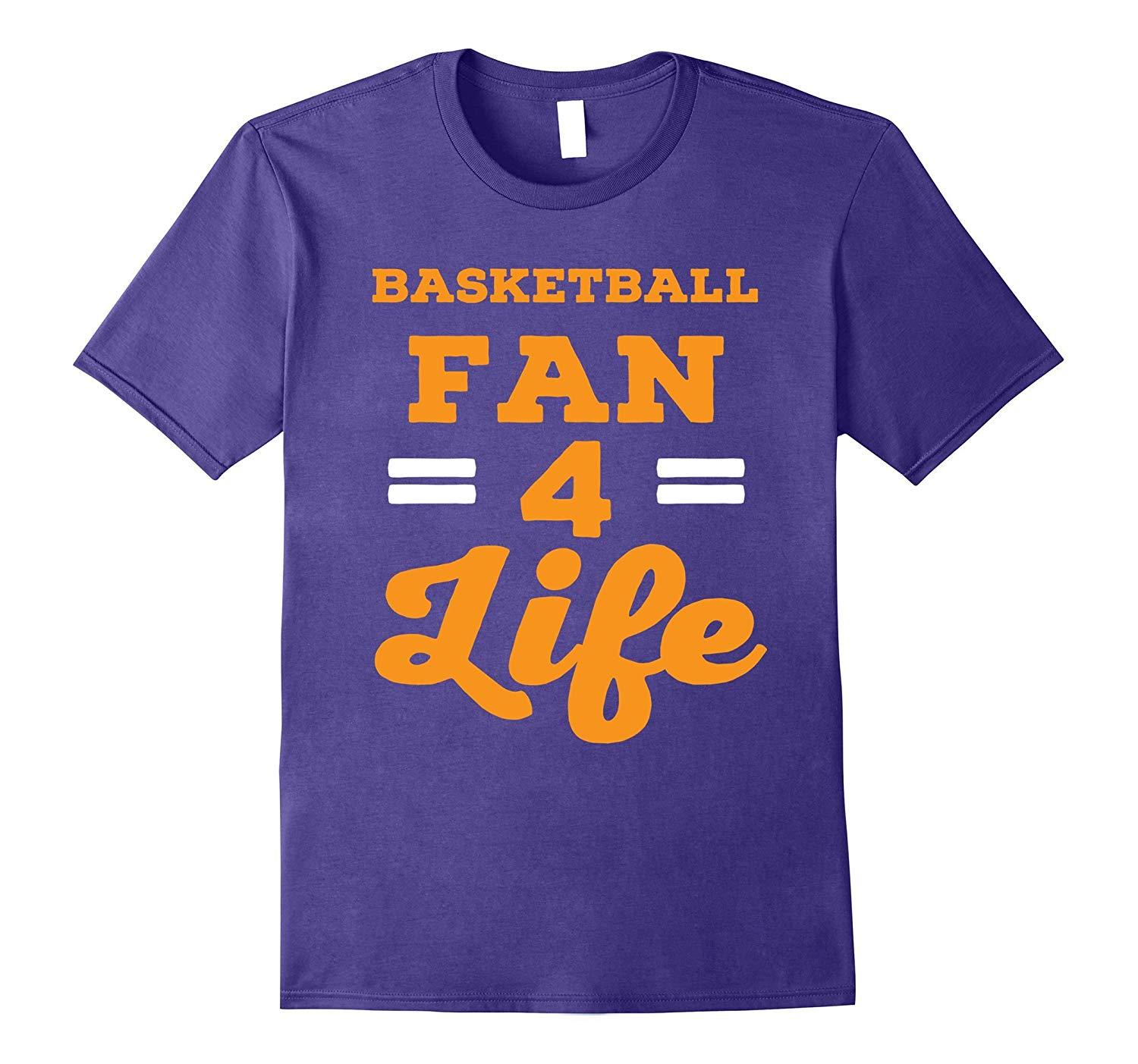 New Tee Basketball Fan For Life Best Gifts for Basketball Fans Men