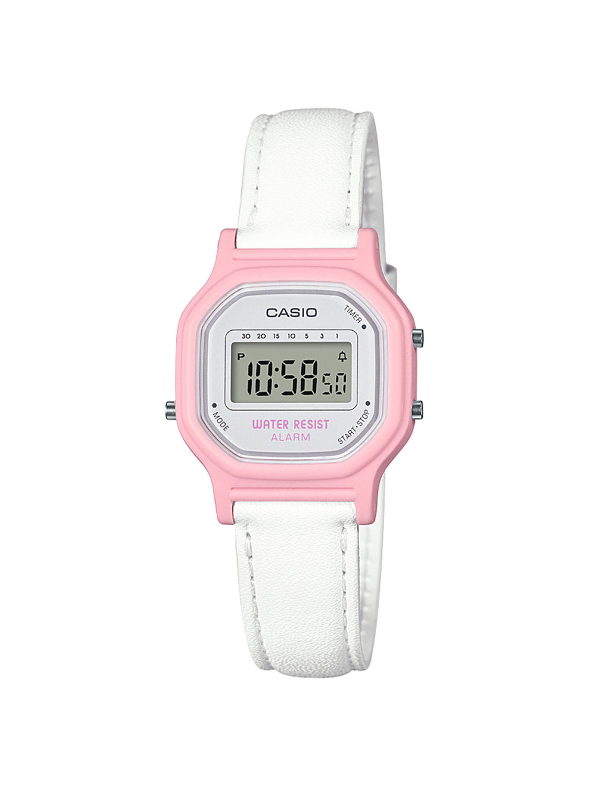 Casio Women's 'Classic' Quartz Resin Casual Watch, Color White (Model: LA-11WL-4