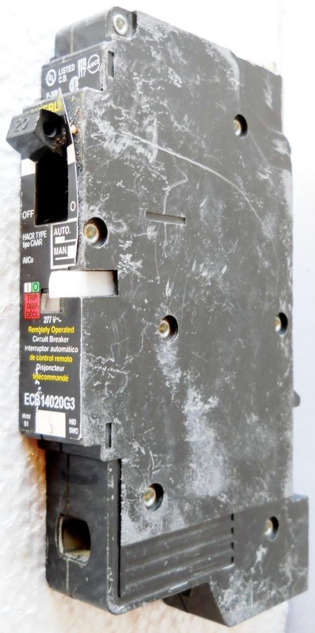 USED Square D ECB14020G3 Powerlink Circuit Breaker 20 Amps 277VAC