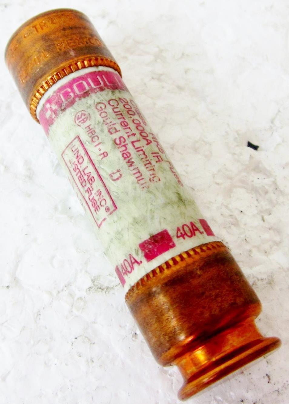Gould Shawmut TR40R Time Delay Fuses 40 Amp 250 VAC for sale online 